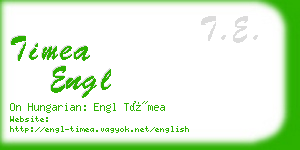timea engl business card